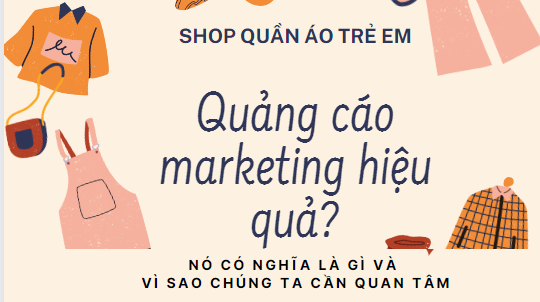 quảng cáo shop quần áo trẻ em