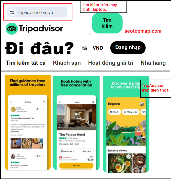 ứng dụng TripAdvisor