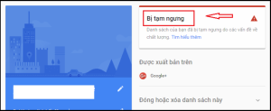 địa điểm kinh doanh google map bị tạm ngưng