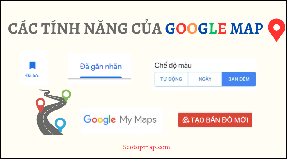 khám phá các tính năng của Google map