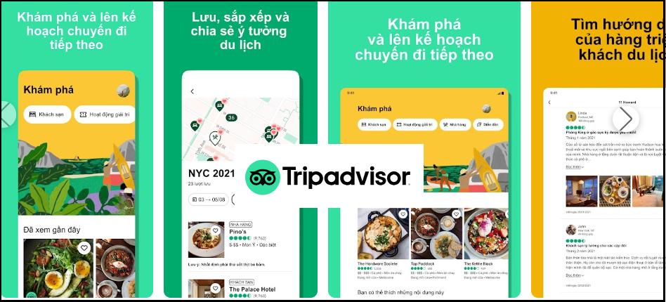 những tính năng của Tripadvisor