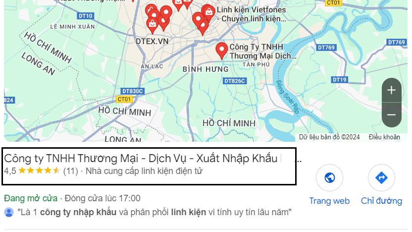 độ dài tên doanh nghiệp