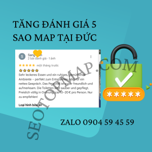 Tăng đánh giá 5 sao tối ưu map cho doanh nghiệp tại Đức