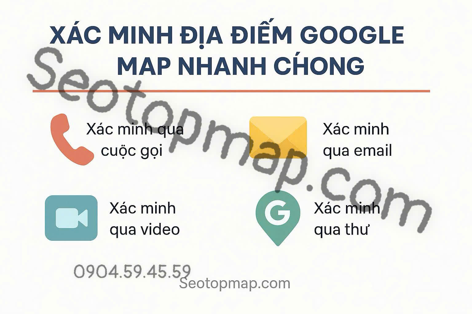 xác minh địa điểm Google Map nhanh chóng