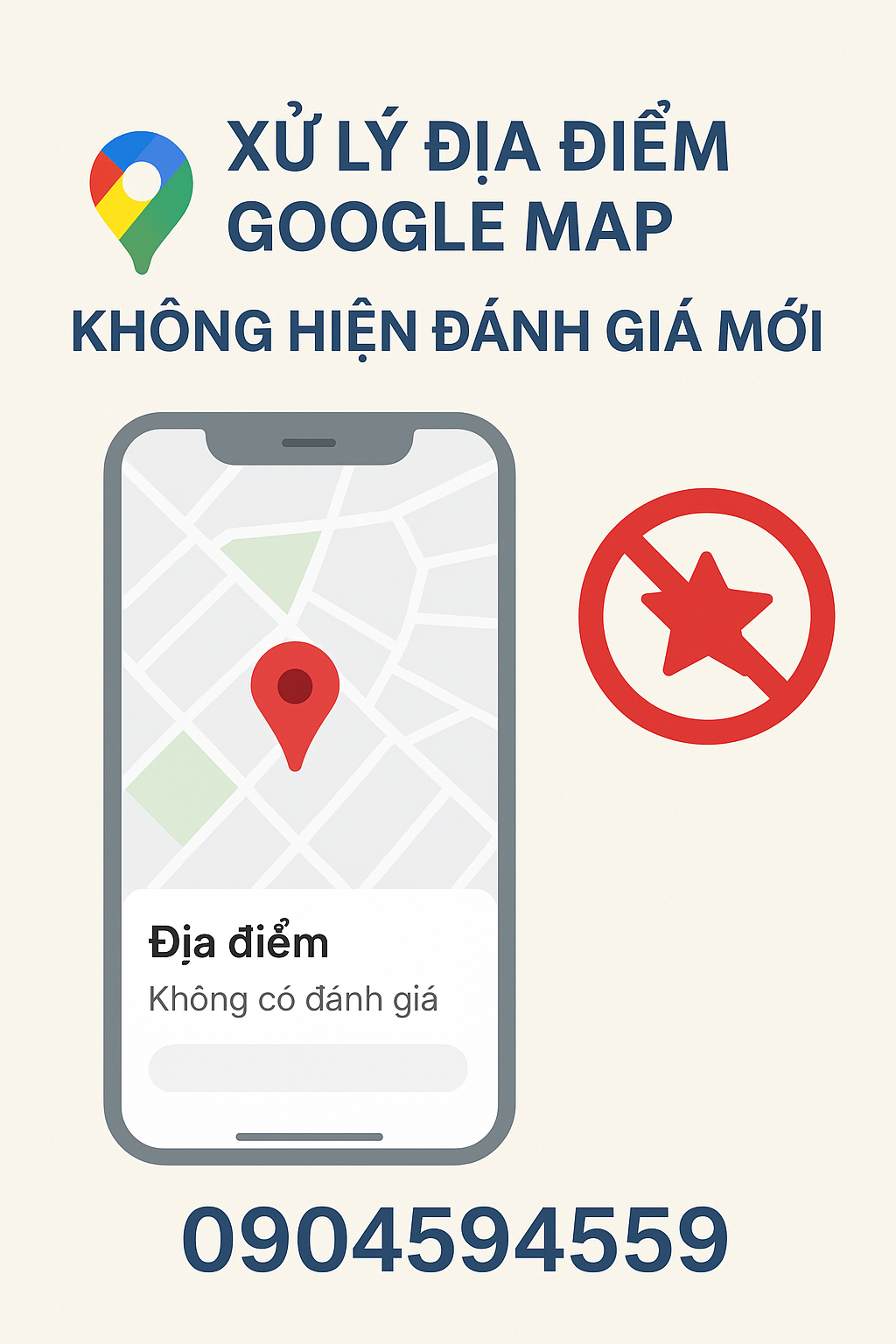 google map không hiển thị đánh giá mới