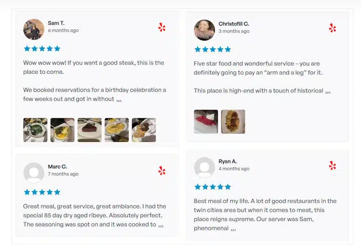 REVIEW YELP SERVICE