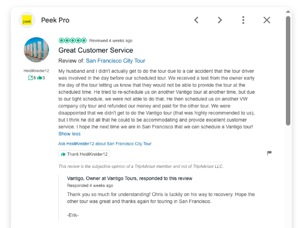 REVIEWS TRIPADVISOR EN