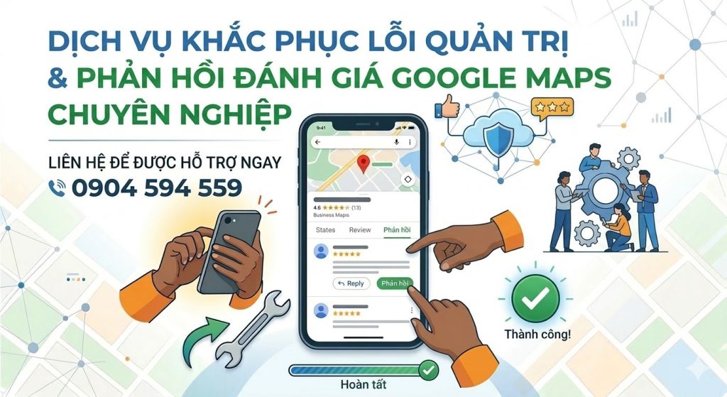 Dịch Vụ Khắc Phục Lỗi Quản Trị  Phản Hồi Đánh Giá Google Maps Chuyên Nghiệp