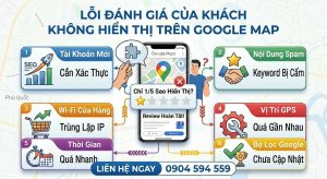 Lỗi đánh giá của khách không hiển thị trên google map