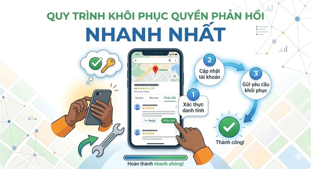  Quy trình khôi phục quyền phản hồi google map