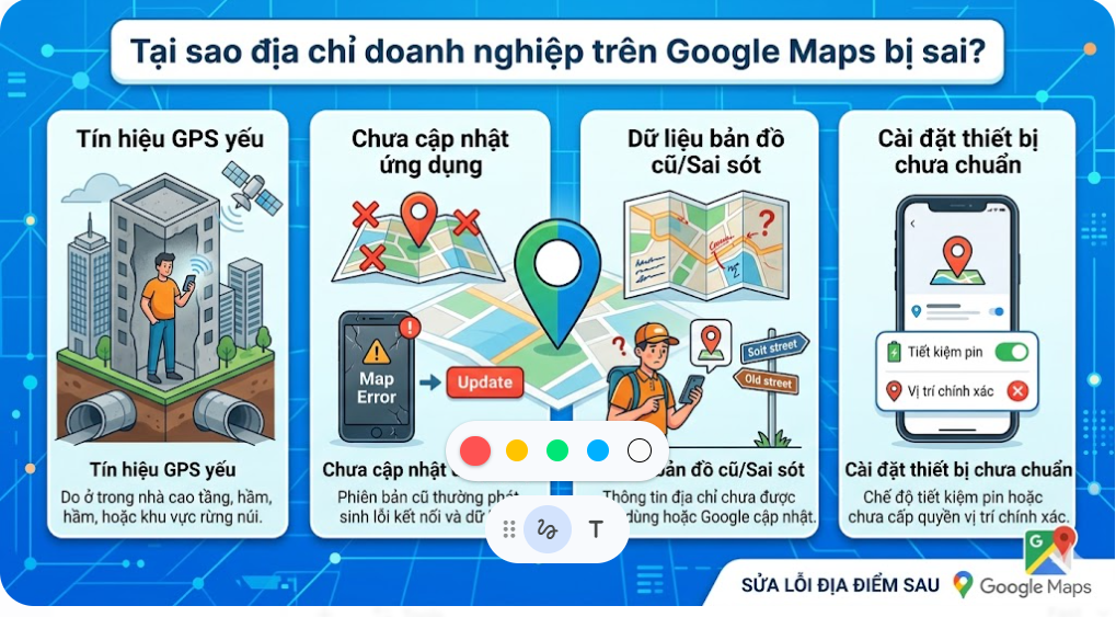 Tại sao địa chỉ doanh nghiệp trên Google Maps bị sai