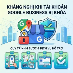 kháng nghị khi tài khoản Google Business bị khóa