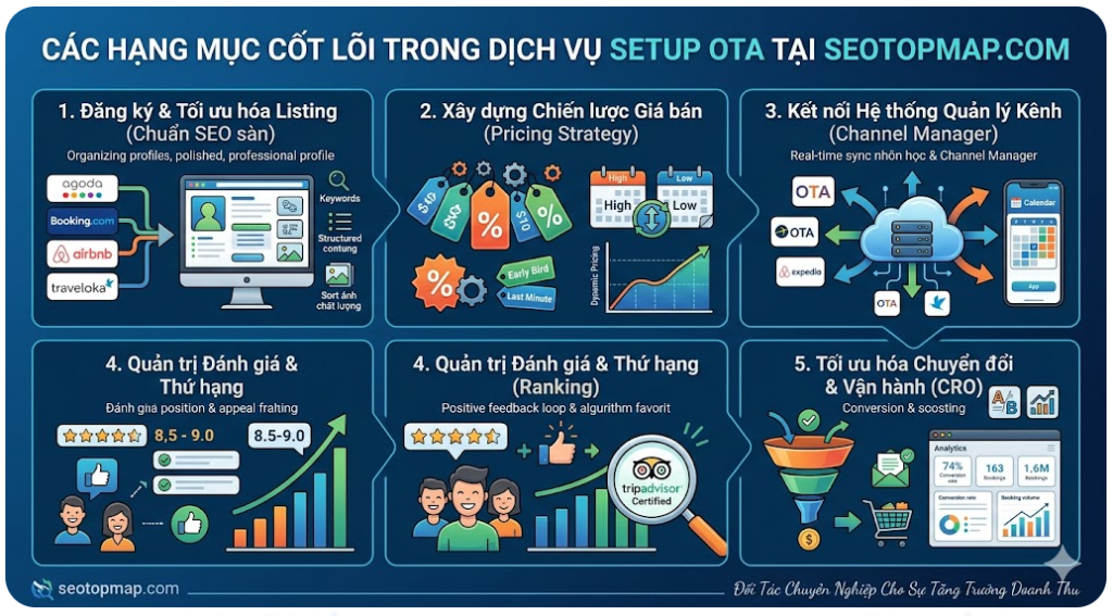 Các hạng mục cốt lõi trong dịch vụ Setup OTA