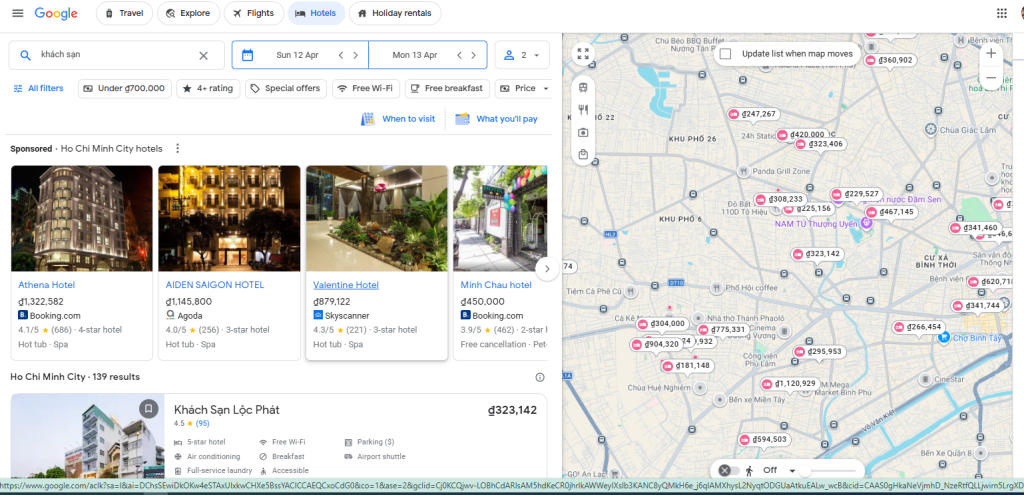 ĐĂNG KÝ KHÁCH SẠN TRÊN GOOGLE MAP