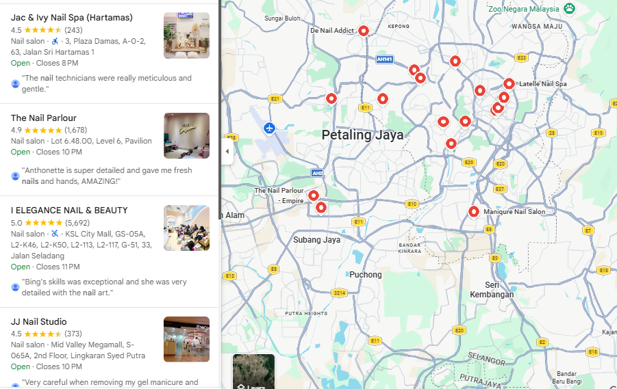 DỊCH VỤ GOOGLE MAP MALAYSIA