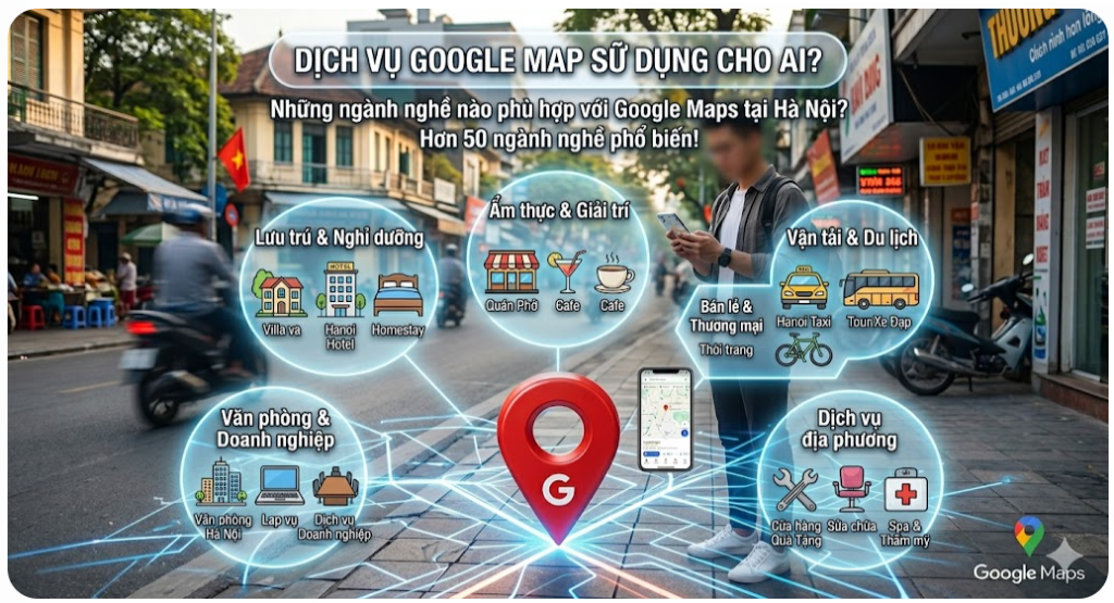 Dịch vụ Google Maps phù hợp với những ngành nghề nào