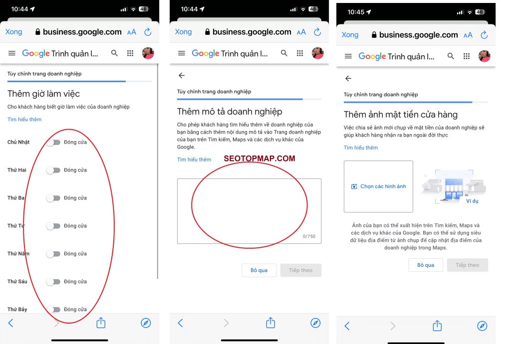 TẠO HỒ SƠ DOANH NGHIỆP GOOGLE MAP