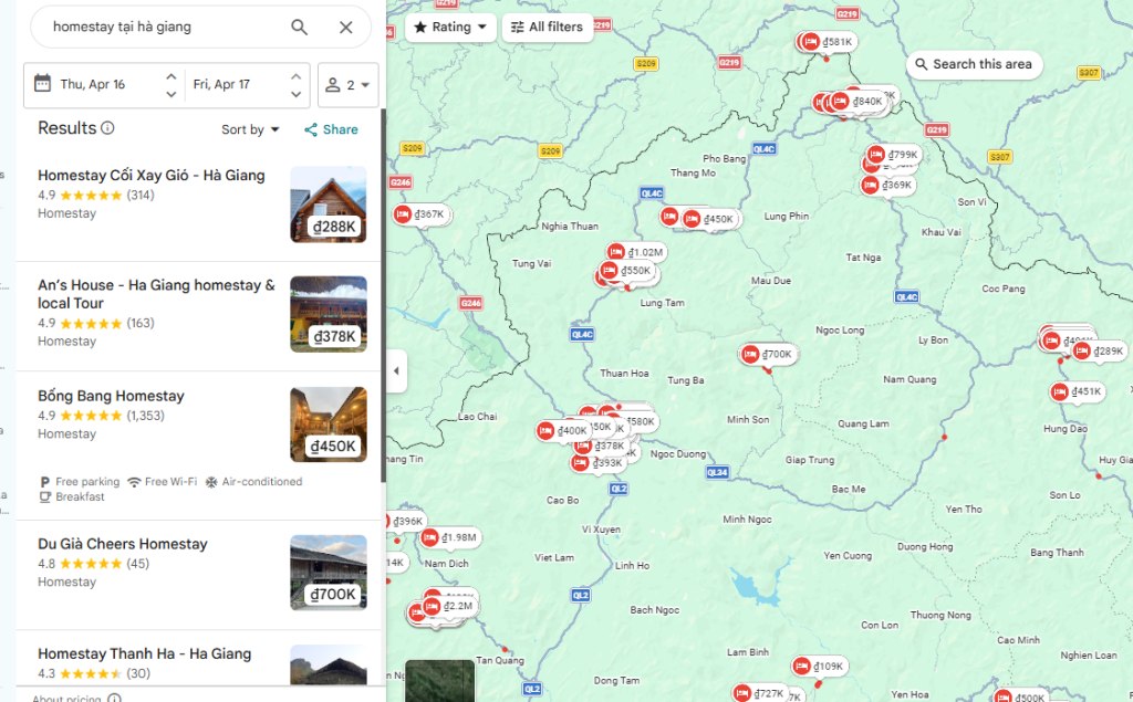 Homestay tại Hà Giang