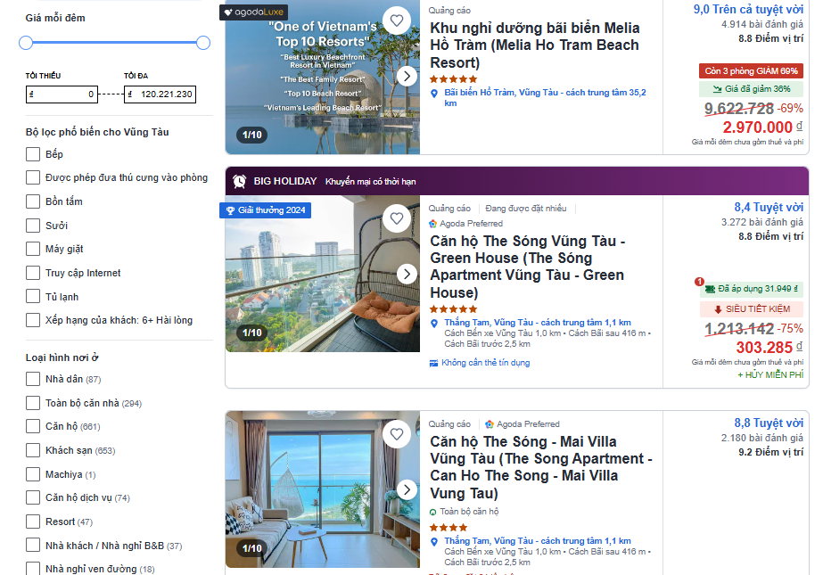 KHÁCH SẠN TRÊN AGODA