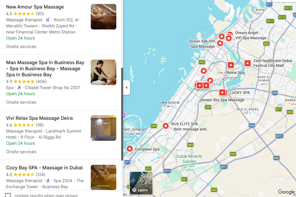 TẠO GOOGLE MAP TẠI DUBAI