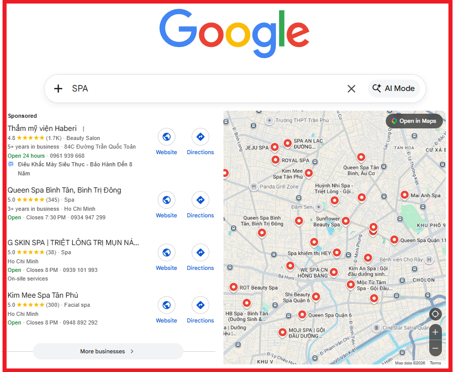 TÌM KIẾM GOOGLE MAP