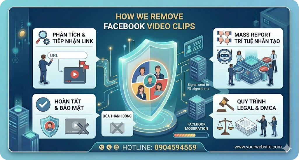 thực hiện xóa video clip trên Facebook
