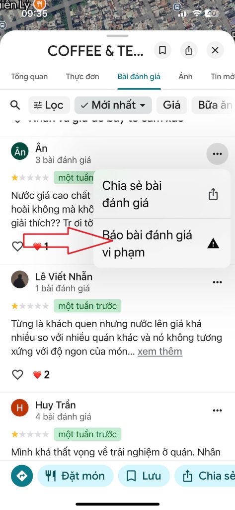Báo cáo đánh giá vi phạm