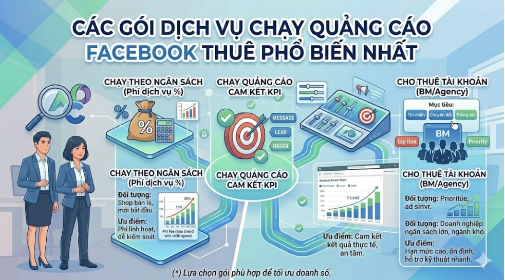 CÁC GÓI DỊCH VỤ CHẠY QUẢNG CÁO FACEBOOK