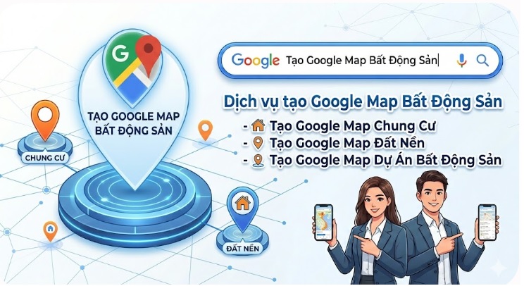DỊCH VỤ TẠO GOOGLE MAP CHO NGÀNH BẤT ĐỘNG SẢN