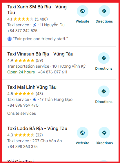 GOOGLE MAP TAXI