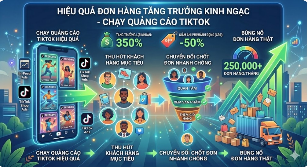 HIỆU QUẢ KHI CHẠY QUẢNG CÁO TIKTOK