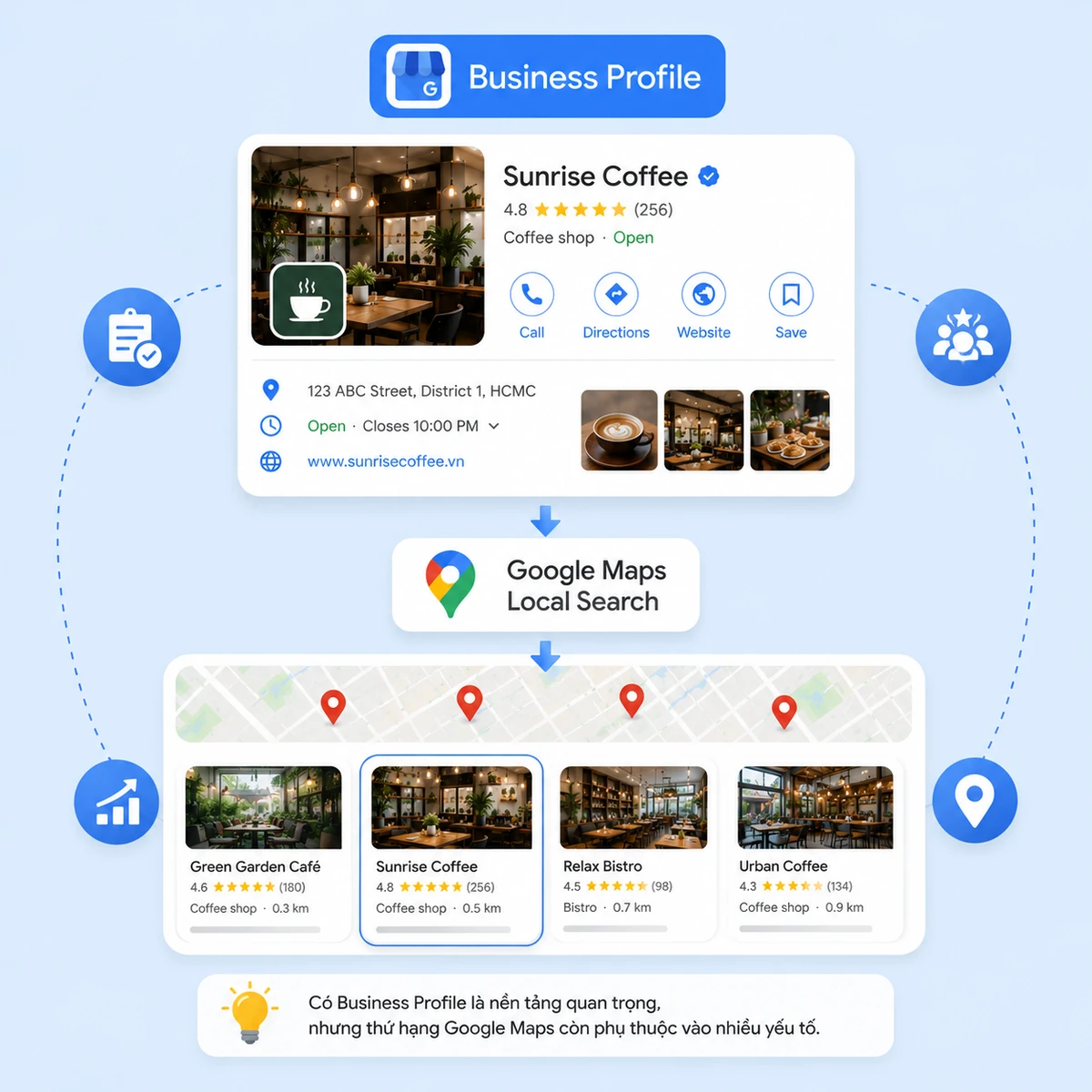 Google Business Profile có chắc chắn lên Top Google Maps không
