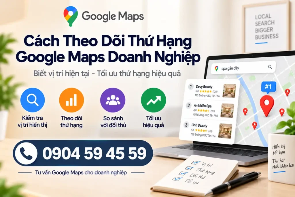 Cách Theo Dõi Thứ Hạng Google Maps Doanh Nghiệp