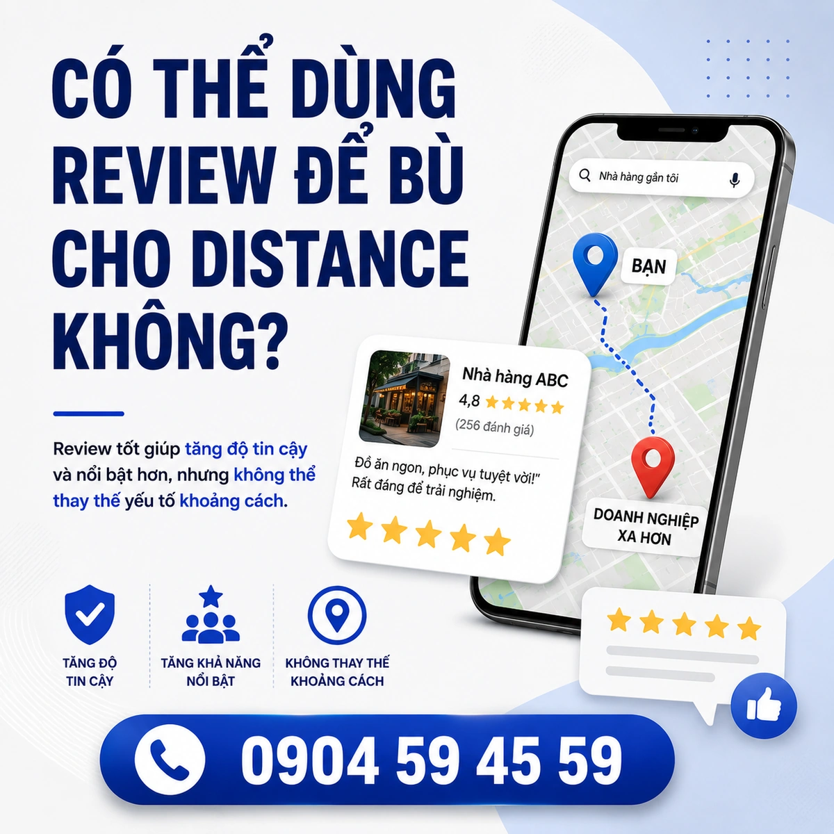 Có Thể Dùng Review Để Bù Cho Distance Không?