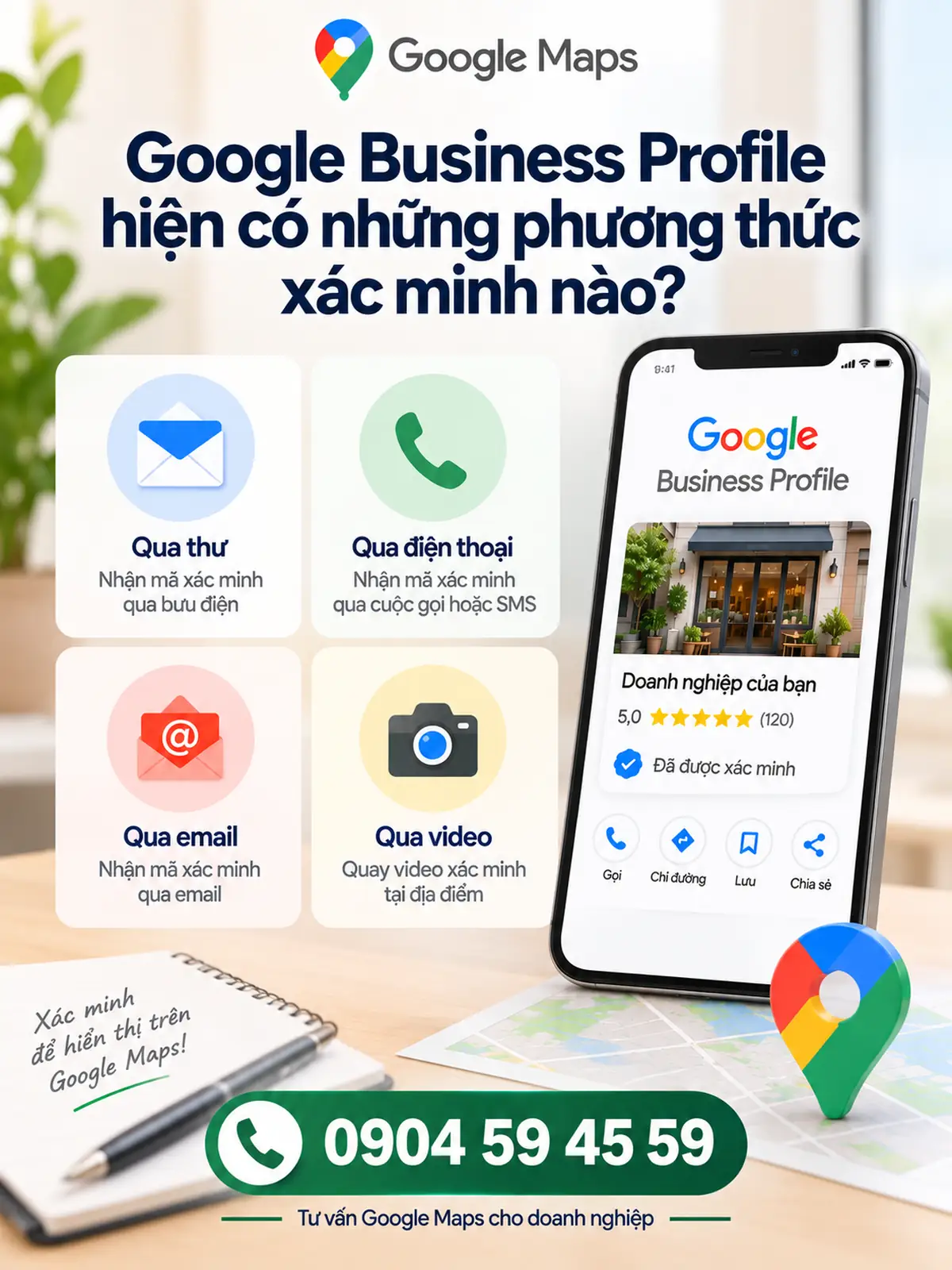 Google Business Profile Hiện Có Những Phương Thức Xác Minh Nào?