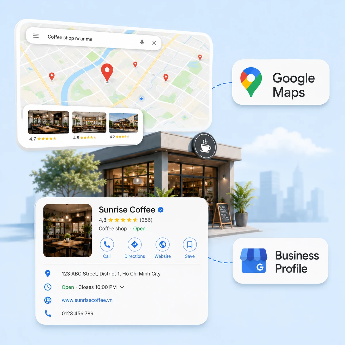 Google Business Profile và Google Maps khác nhau