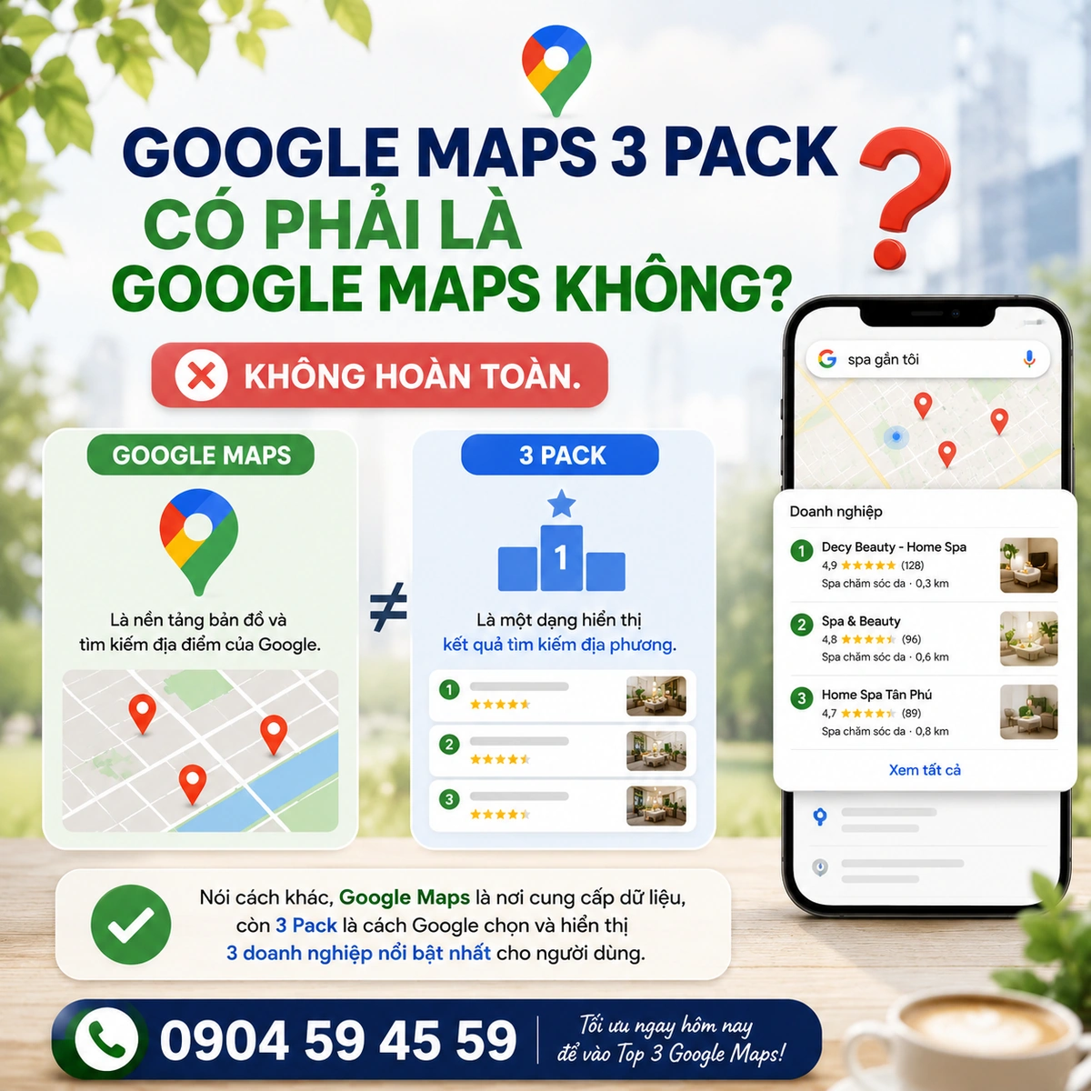 Google Maps 3 Pack Có Phải Là Google Maps Không?