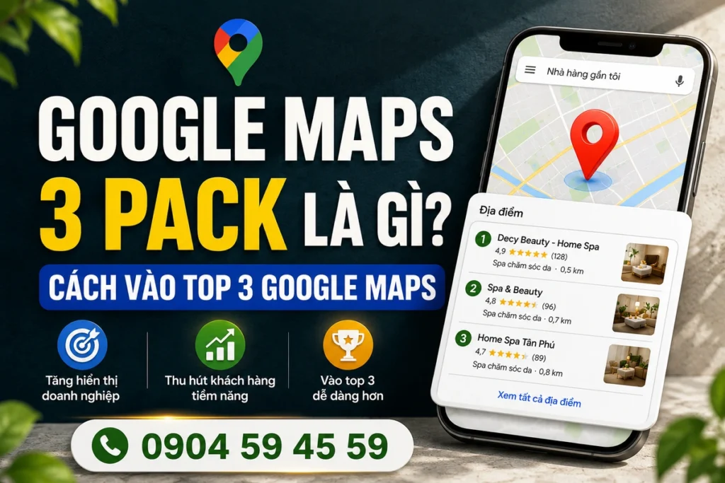 Google Maps 3 Pack Là Gì? Cách Vào Top 3 Google Maps