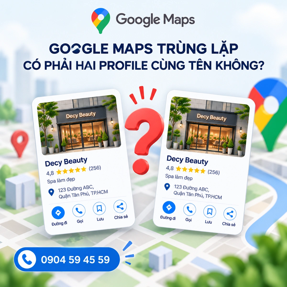 GOOGLE MAPS TRÙNG LẶP CÓ PHẢI HAI PROFILE CÙNG TÊN KHÔNG?