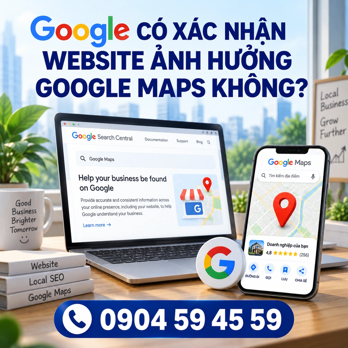 Google Có Xác Nhận Website Ảnh Hưởng Google Maps Không?