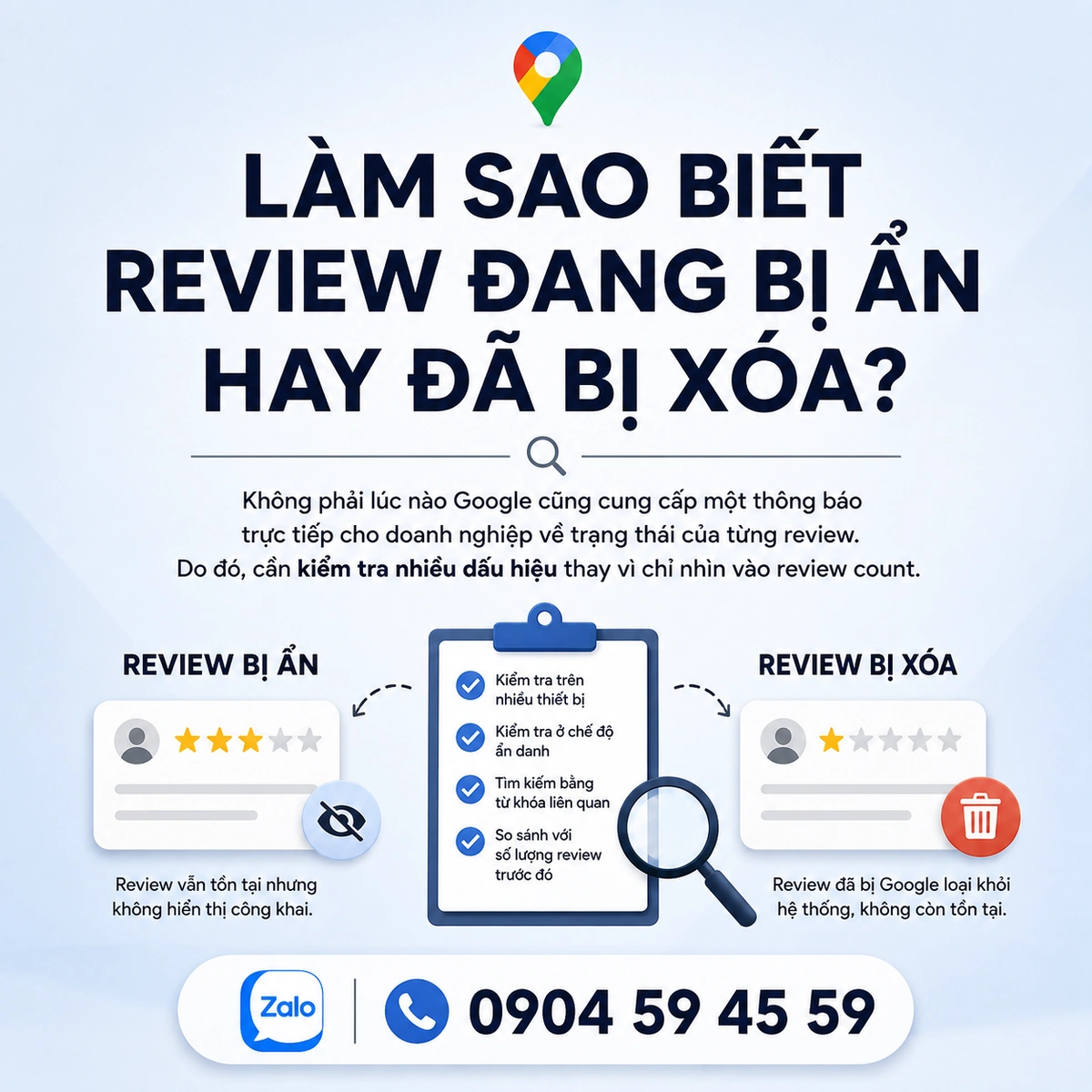 Làm Sao Biết Review Đang Bị Ẩn Hay Đã Bị Xóa?