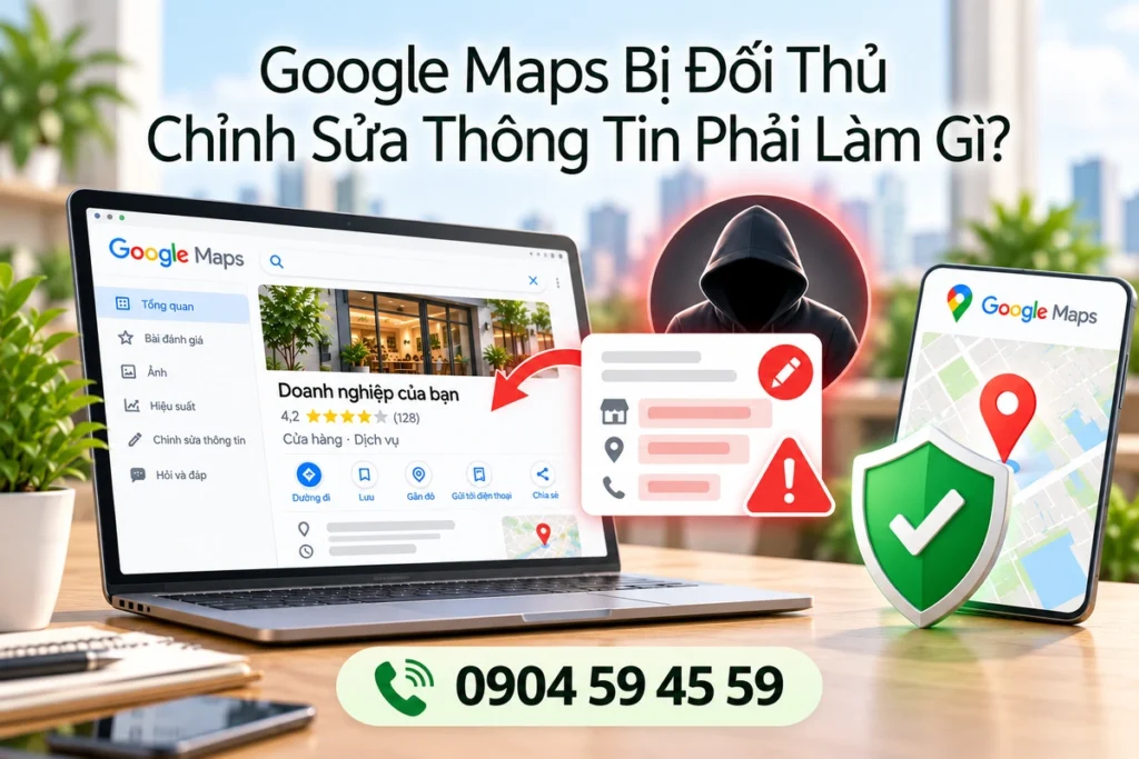 Google Maps Bị Đối Thủ Chỉnh Sửa Thông Tin Phải Làm Gì?