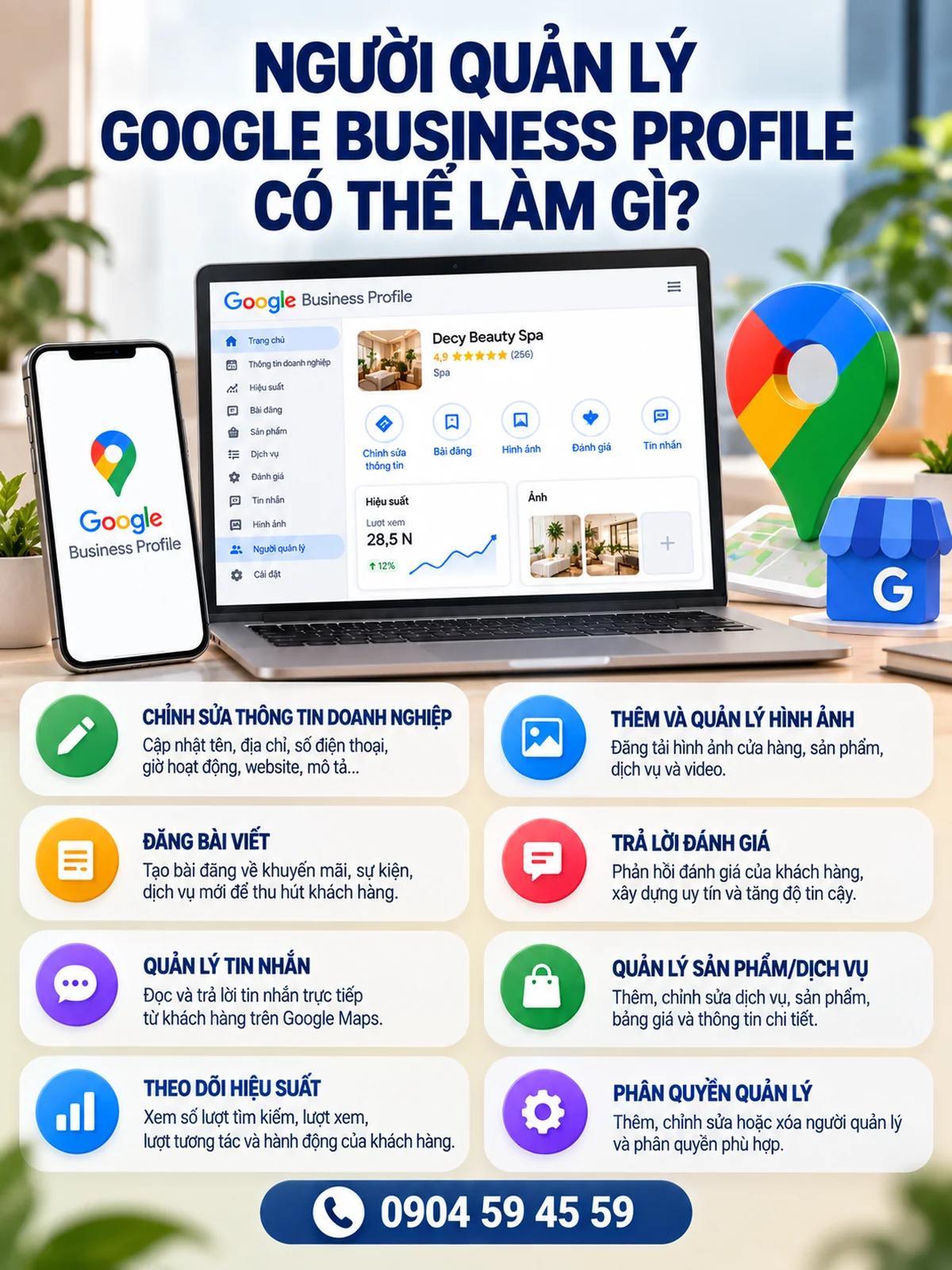 Người quản lý Google Business Profile có thể làm gì?