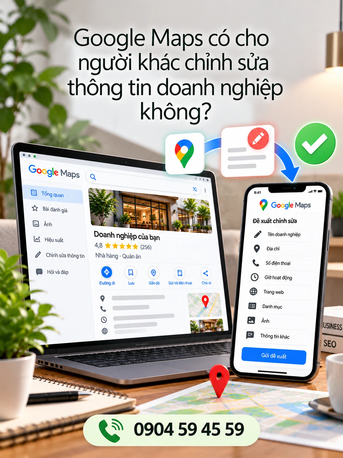 Google Maps có cho người khác chỉnh sửa thông tin doanh nghiệp không?