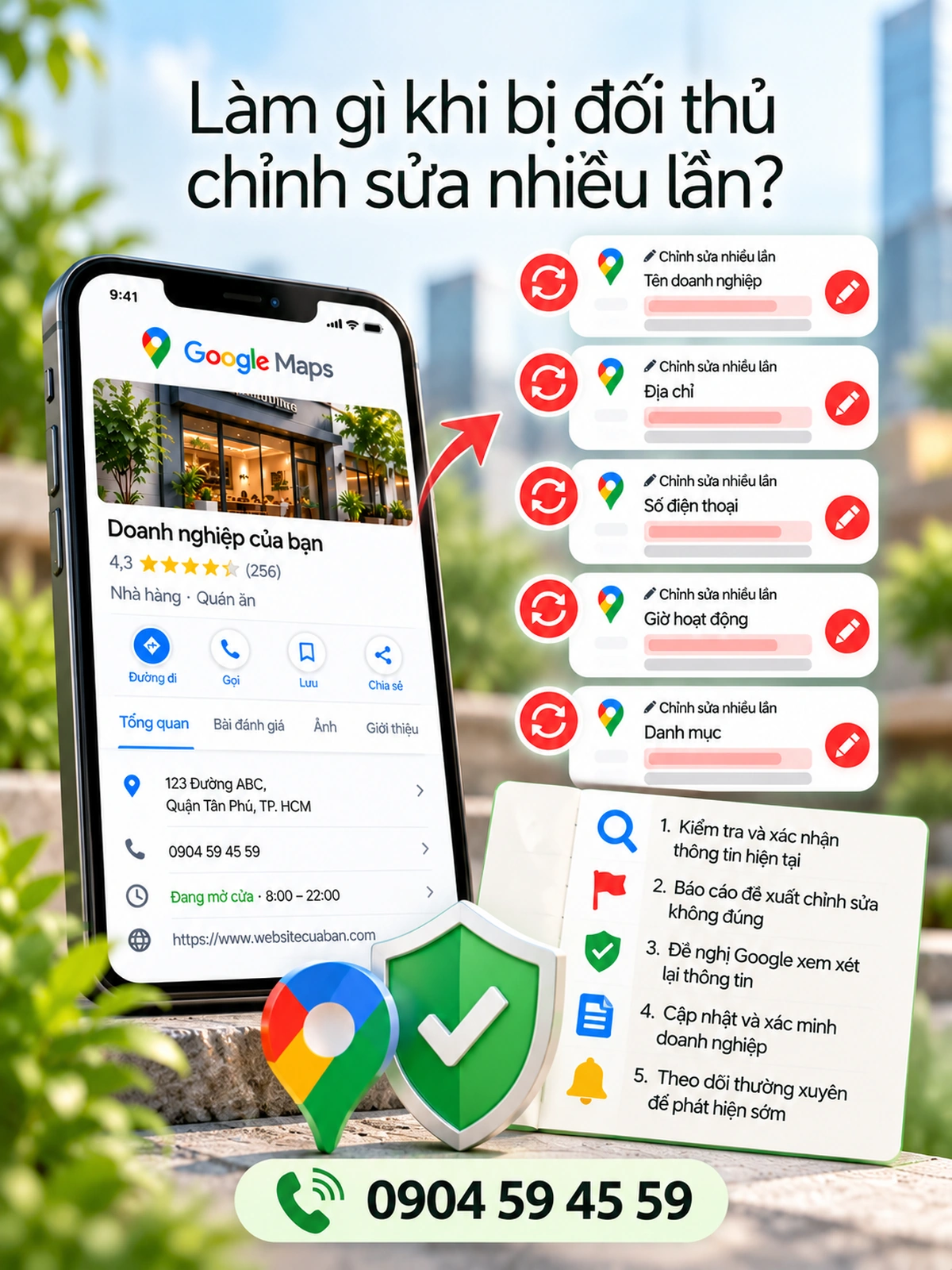 Làm gì khi bị đối thủ chỉnh sửa nhiều lần?