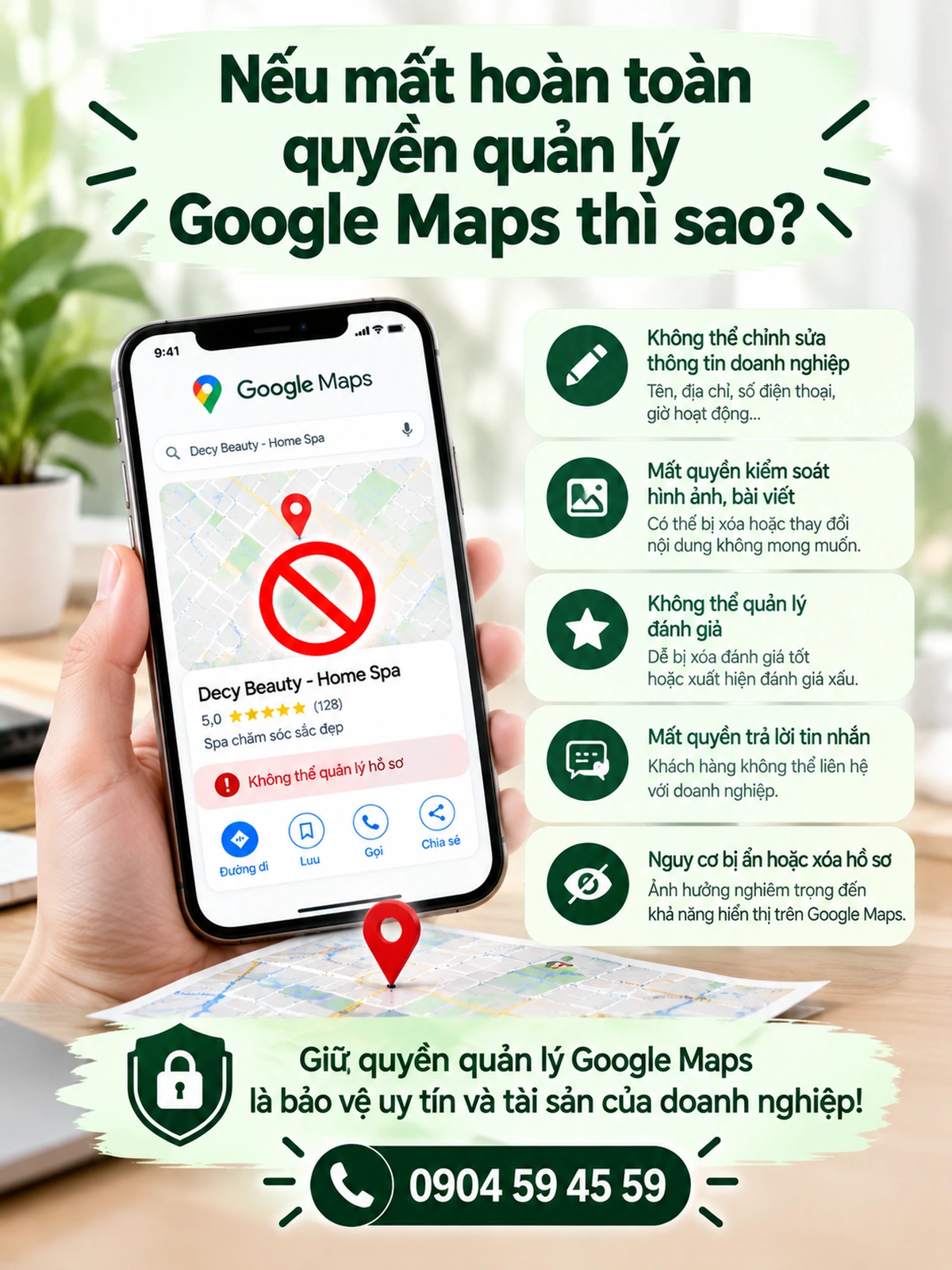 Nếu mất hoàn toàn quyền quản lý Google Maps thì sao?