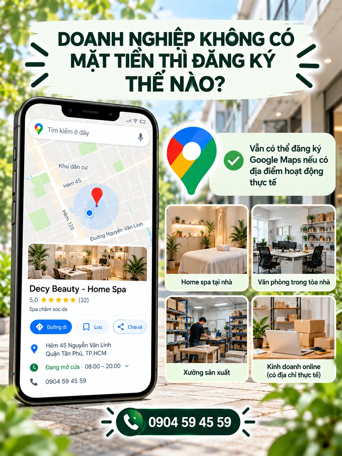 DOANH NGHIỆP KHÔNG CÓ MẶT TIỀN THÌ ĐĂNG KÝ THẾ NÀO?