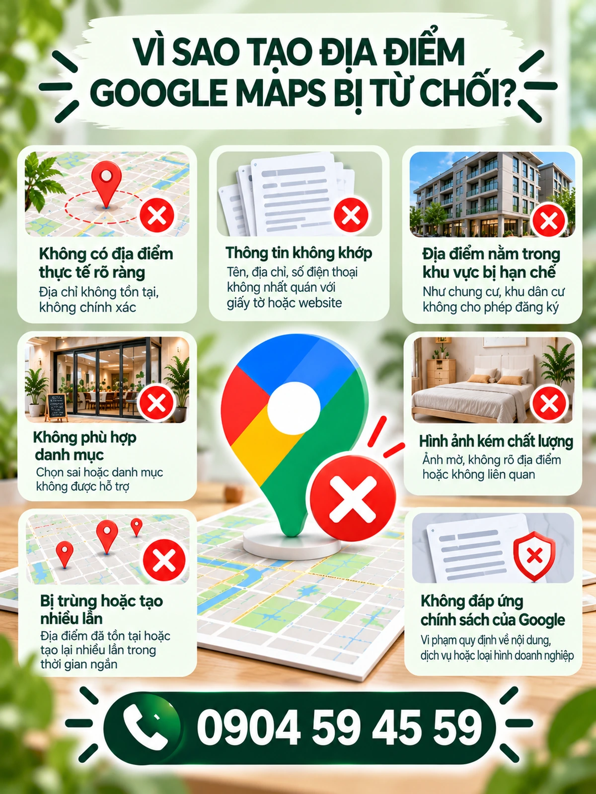 Vì sao tạo địa điểm Google Maps bị từ chối?