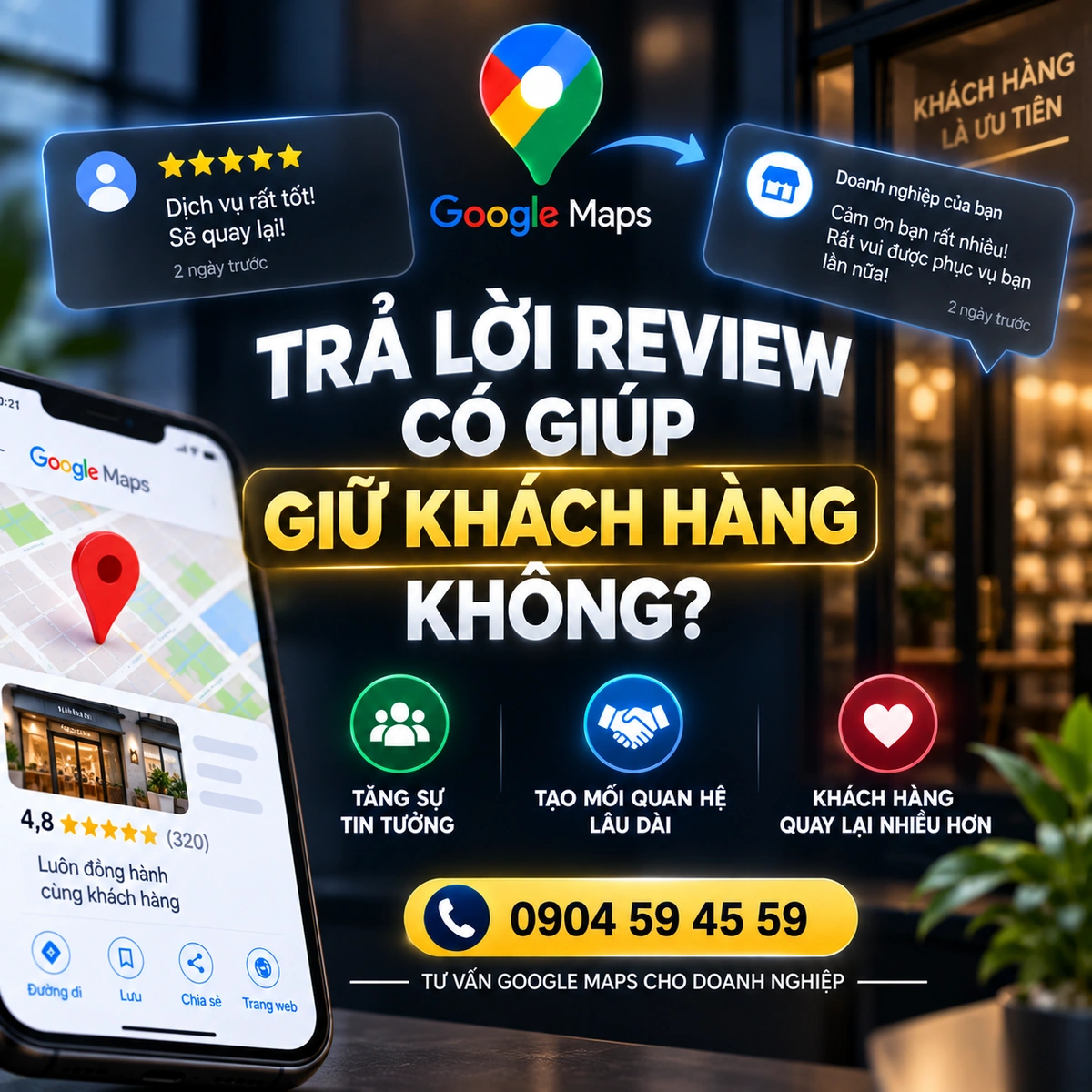 TRẢ LỜI REVIEW CÓ GIÚP GIỮ KHÁCH HÀNG KHÔNG?