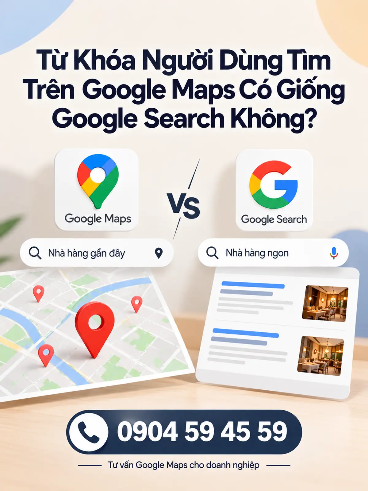 Từ Khóa Người Dùng Tìm Trên Google Maps Có Giống Google Search Không?